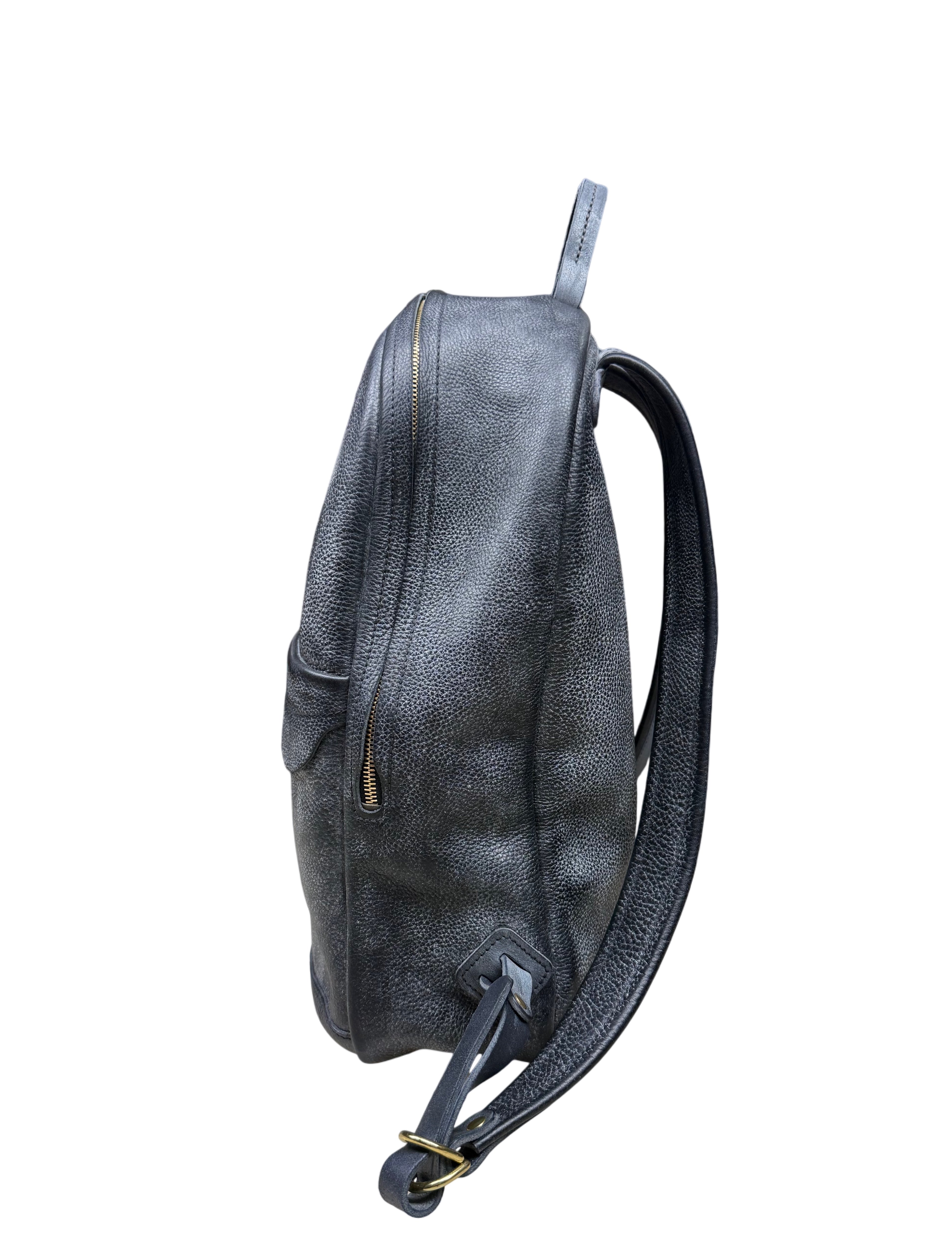 Backpack - black waxy